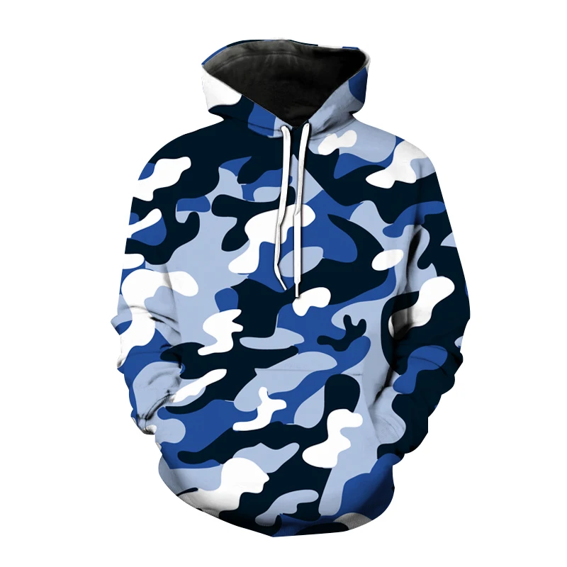 thumbnail image 1 of Sudadera con capucha de estilo militar para hombre y mujer, ropa de calle con estampado 3D de camuflaje, estilo Harajuku, 1 of 3