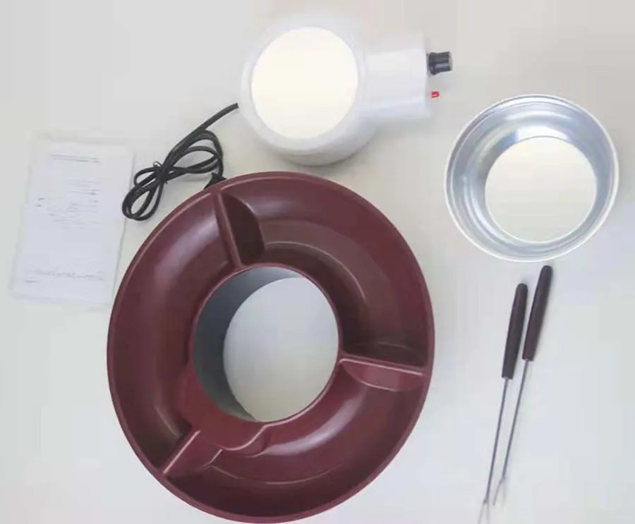 Electric Fondue Pot Set, Chocolate Maker, Chocolate Fountain, Fondue Pots for Grahams Crackers, Marshmallows