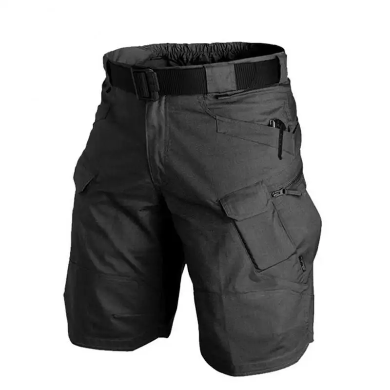 SummerMenCargoShortsTacticalShortPantsWaterproofQuickDryMultipocketShortsMens