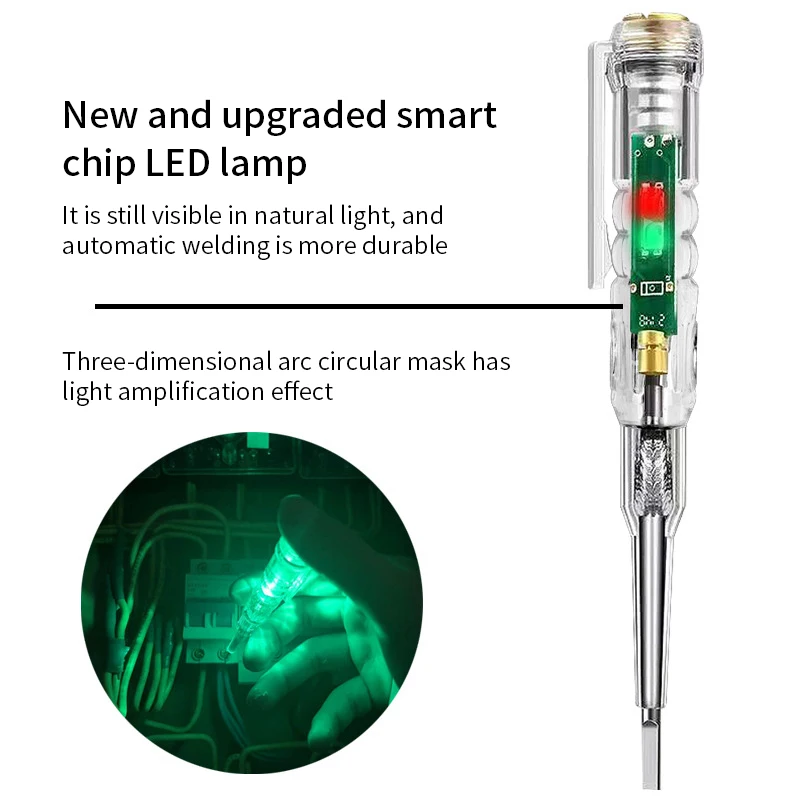 Intelligent Voltage Tester Pen Non-contact Induction Digital Power Detector Pencil Electric Screwdriver Probe Circuit Indicator 6