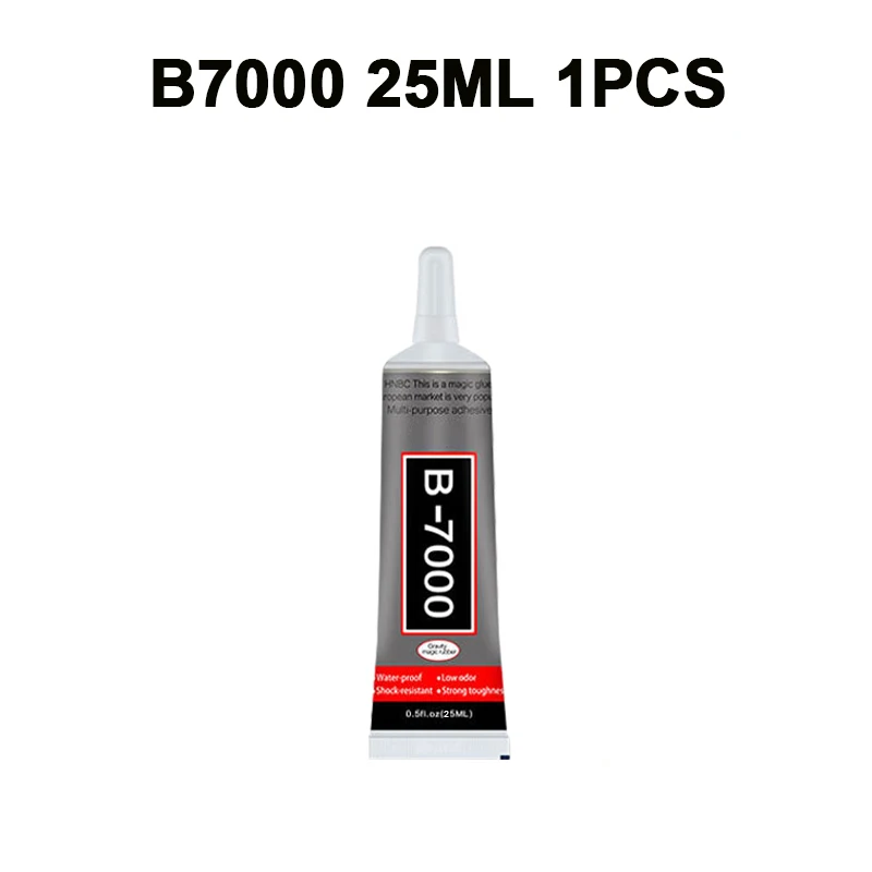 B7000-pegamento transparente para reparación de teléfonos, adhesivo  Universal de plástico y vidrio con aplicador de precisión, 15ML, 25ML,  50ML, 110ML, B-7000 DIY