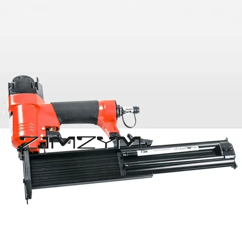 Pneumatic Straight Nail Gun F50 Air Powered Nailer Furniture Stapler Staple Gun10-50MM Woodworking Cordless Frame Gun Tools 5