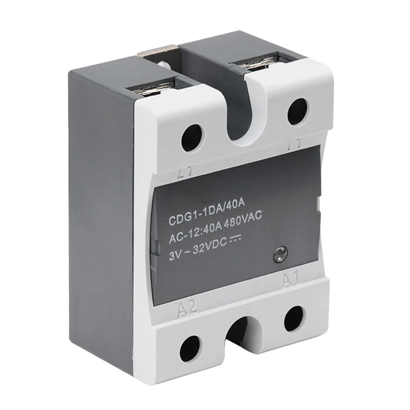 

Silicone Hot Bed Accessories Single-Phase Control SSR-DA Non-Contact Solid State Relay DC-AC 40A DC Control AC Relay