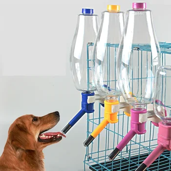 대용량 애완 동물 고양이 강아지 물주기, 강아지 물주기, 개 애완 동물 케이지, 새 걸이식 물병 자동 공급기
