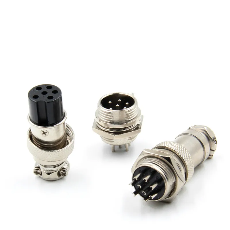 

5set 10pcs GX16 2/3/4/5/6/7/8/9 Pin Male Female 16mm Circular Aviation Socket Plug Wire Panel Connector Metal M16