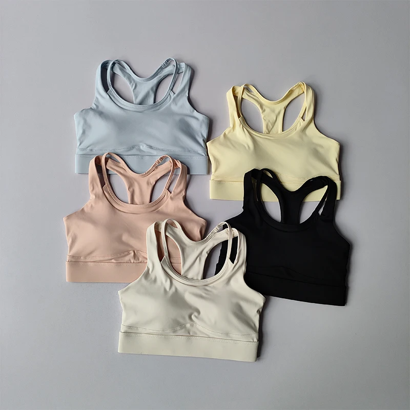 Description Picture 3 of itemNude Sense Sports Underwear Anti-vibration High-intensity Running Yoga Bra Fitness Clothing Anti-sagging Sports Vest for Women