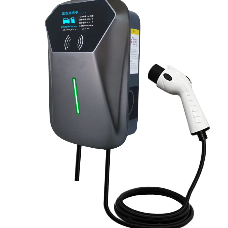 

car accessories Level Ip55 4.3 Inch Lcd Ev Charging Station For Home Electric Ac Charging Pile