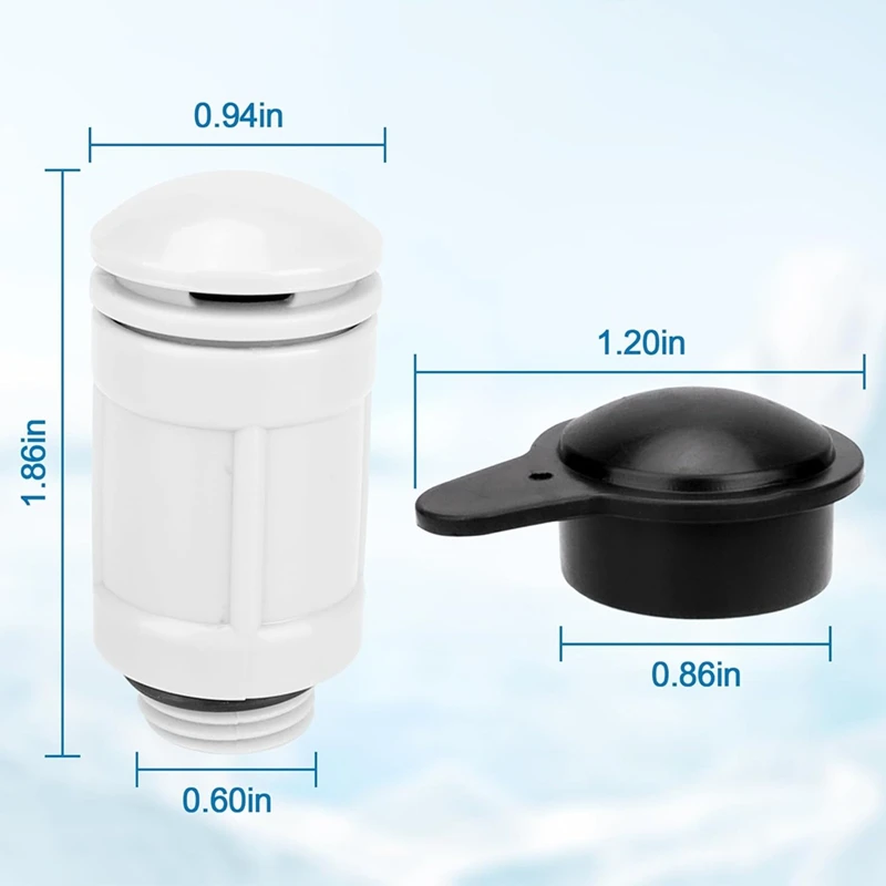 UcarSoon 637R 12363 Support De Tuyau Et Valve De Jet D'air De Rechange Pour Piscine Hors Sol (avec Bouchon Noir