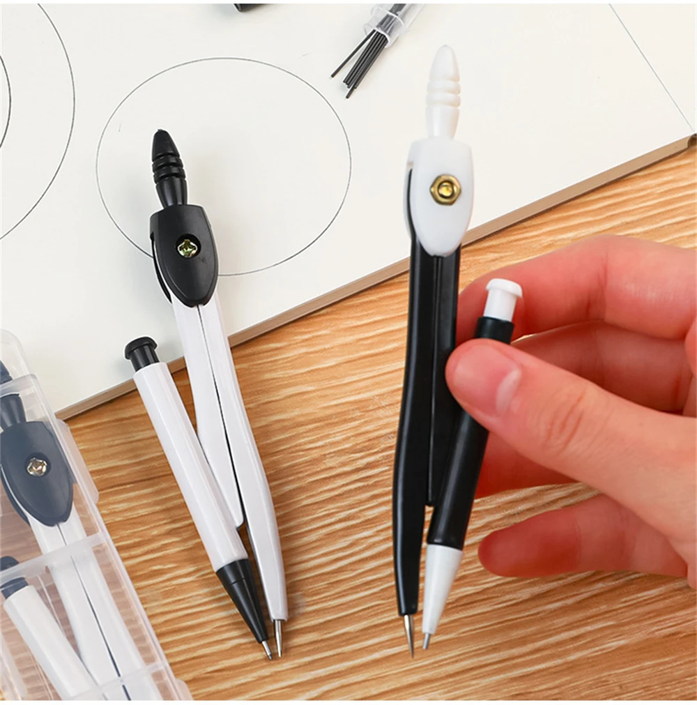 Simple Pratical Pfofessional Compass Set Math Geometry Circle Drawing Tools Office School Supplies Student Stationery Gifts drawing compass