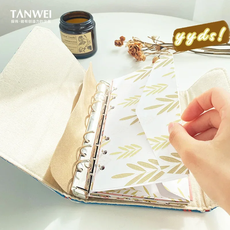 

1Set Envelopes Budget Cash Envelope Binder Book Record Zipperbudgetingcards Stuffing System Sheets Saving Money Account A6