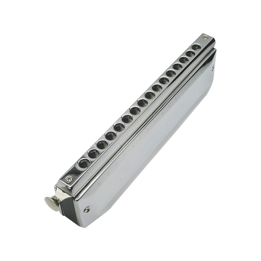 16 holes 64 tone chromatic harmonica C key harmonica square