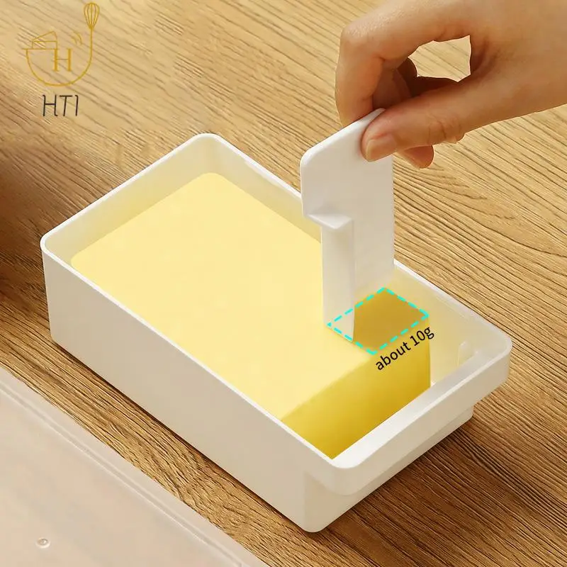 Butter Dish With Cover Butter Fresh-keeping Box With Cutter Slicer Countertop Box For Refrigerator Storage Home butter storage box