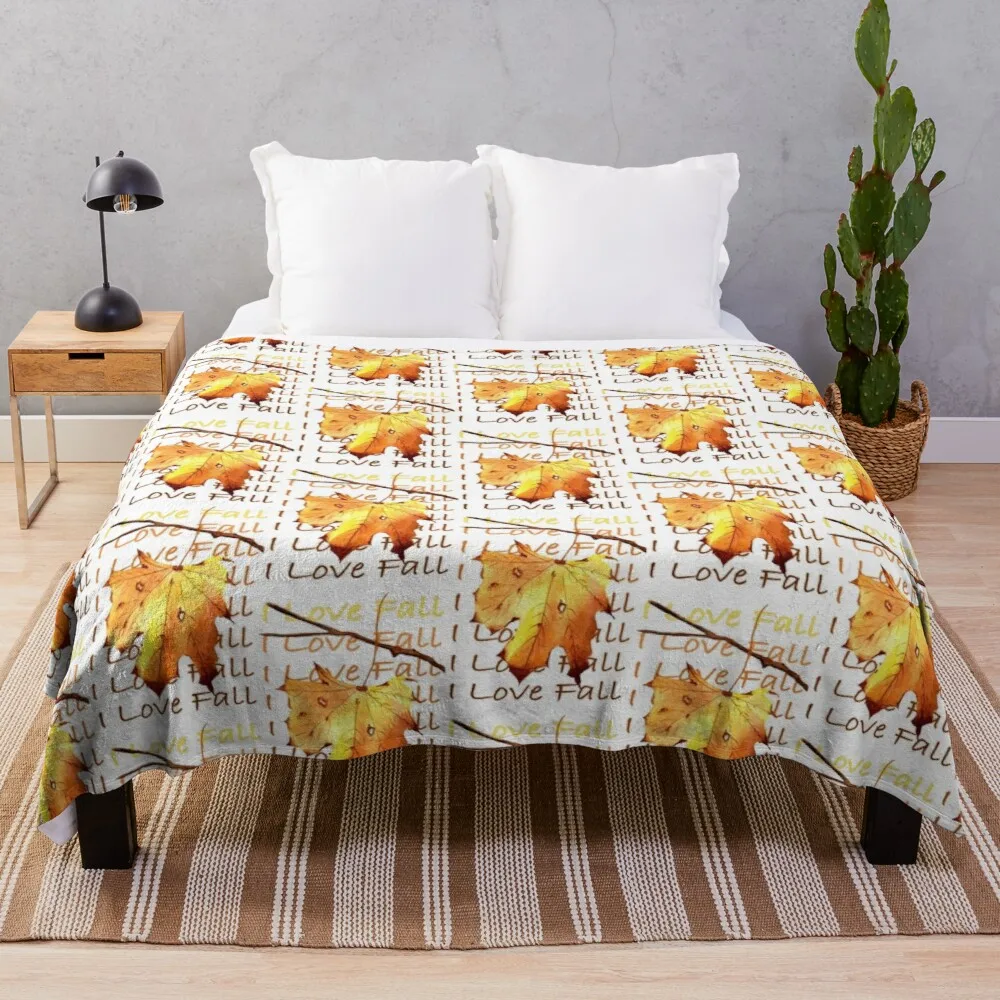 

Autumn Leaves Throw Blanket For Sofa Thin