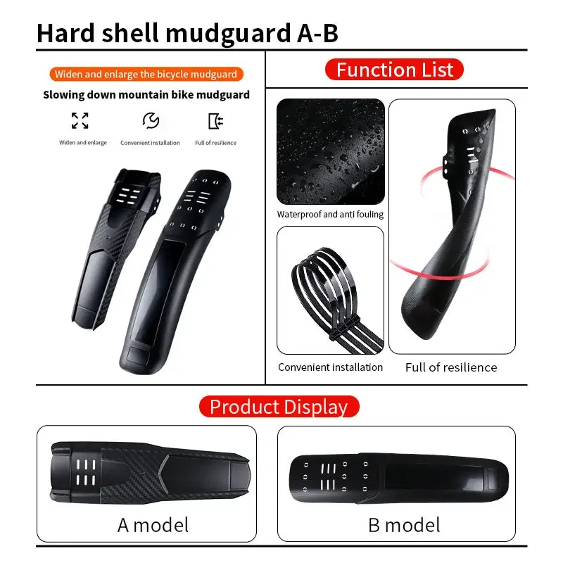 1PC Bicycle Fender Bike Mudguard Dustproof Cycling Splash Guard bicycle fender