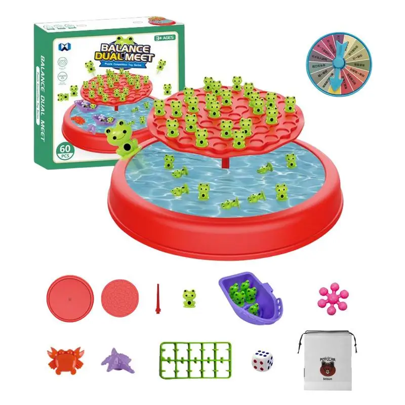 

Fun Educational Children's Gift Kids Toys Cool Frog Balance Toys Two-player Games Frog Balance Toys For Family Party
