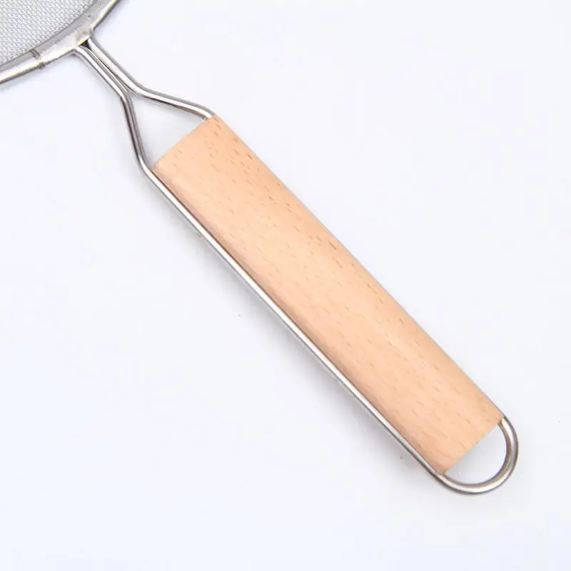 Description Picture 4 of itemStainless Steel Splatter Screen For Frying Pans Mesh Guard For Kitchen Cooking Hot Oil Splash Splatter With Wooden Handle