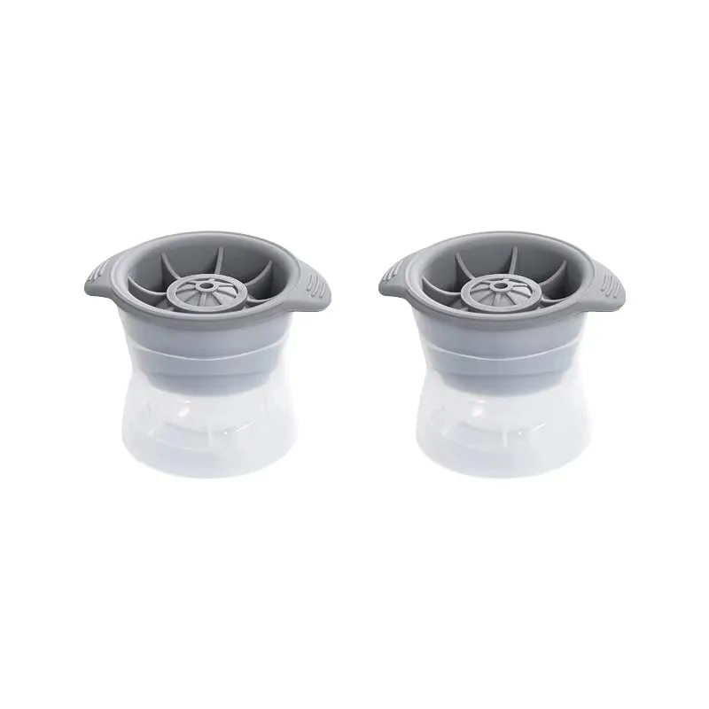 Ice Mold Kitchen Tools Portable Silicone Round Transparent Silicone Ice Hockey Mold Bar Utensils