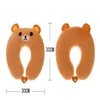 Adult Children Travel Pillow Soft Short Plush Cartoon U-shaped Pillow Portable Outdoor Nap Flight Neck Pillow Nursing Cushion 6