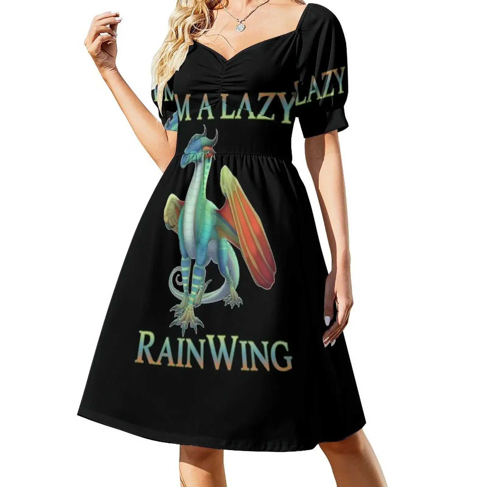 thumbnail image 1 of Camisa "I'm A Lazy RainWing Dragon Lovers", vestido sin mangas "Rainy Dragon", vestidos de fiesta, vestidos de verano para mujer., 1 of 8