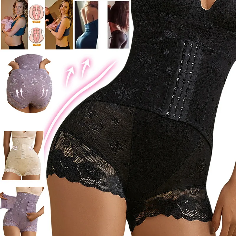 AfruliA Slimming Underwear Lace Butt Lifter BBL Hourglass Figure Body  Shaper High Waist Trainer Corset Fajas Colombianas Girdles - AliExpress