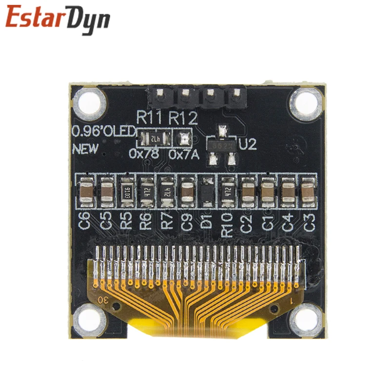ROHS Certification 0.96 inch Oled Display Module IIC Serial White OLED SSD1315 128X64 I2C 12864 LCD Screen Board for Arduino