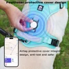 Dog Harness with Airtag Holder and Leash Set-Premium Oxford Breathable Material Durable Reflective Dog Harness and Leash Set 2