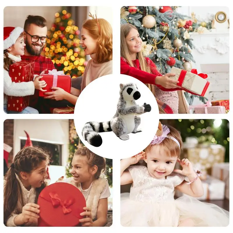 

Мягкая плюшевая игрушка Lemur, имитация обезьяны, животные, мягкие плюшевые игрушки, мягкие игрушки для игр, спутники, подарок, настольные спутники