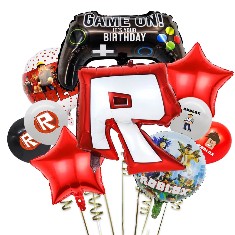 Roblox Numbers Ballons Game Cartoon Birthday Balloons Party Decoration Baby Shower Set  Room Decor Kids Gifts DIY Party Supplies
