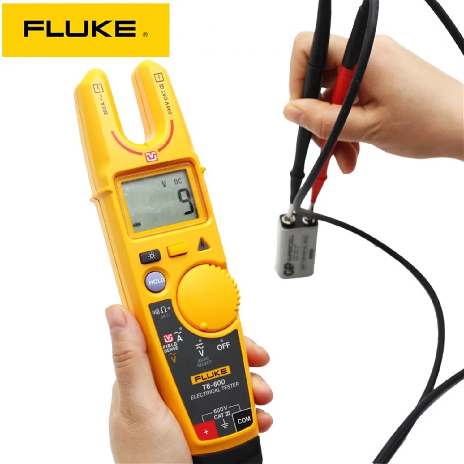 Fluke T5-600 voltage continuity tester high precision open clamp meter  multimeter portable 