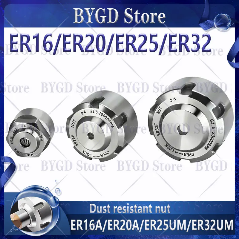 ER ER16 ER20 ER25 ER32 staubdichte Spannzange ER16A ER20A ER25UM ER32UM staubdichte Spannzange BT30 BT40 BT50 ER Werkzeughalter-Spannzange