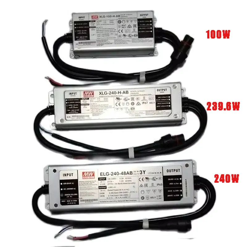 LED Driver Grow Light LM301H Quantum Board Power Supply 100-240W Dimmable with Waterproof Threaded Connector for Plant Growth