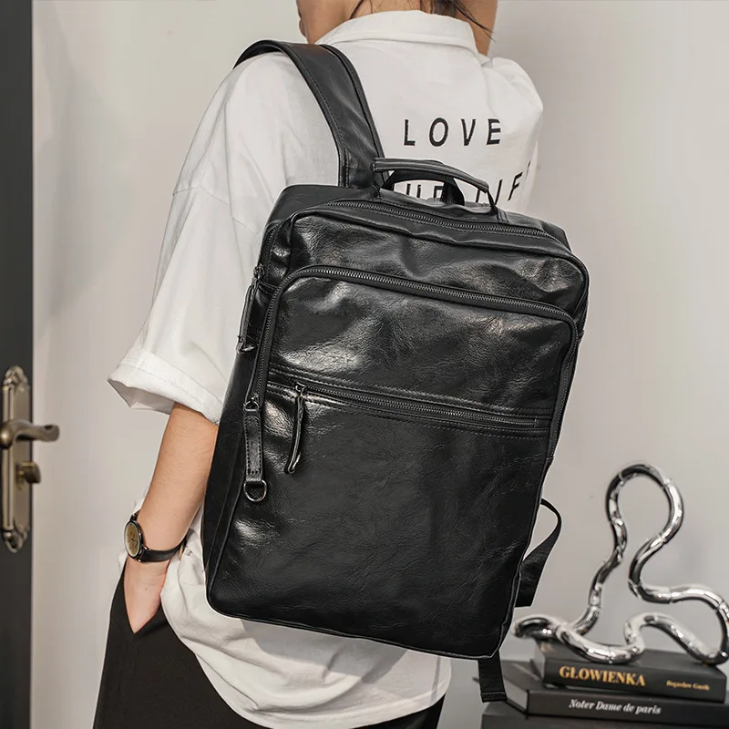 Large Capacity Backpack Trendy Men Bag Casual Travel Laptop Backpack College Student School Bag