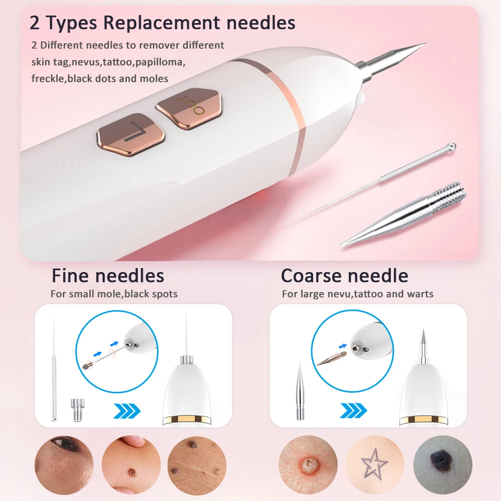 Laser Plasma Pen Remover Dark Spot Mole Warts Skin Tag Remover for Face Nevus Tattoo Black Dots Freckles Wart Eliminator