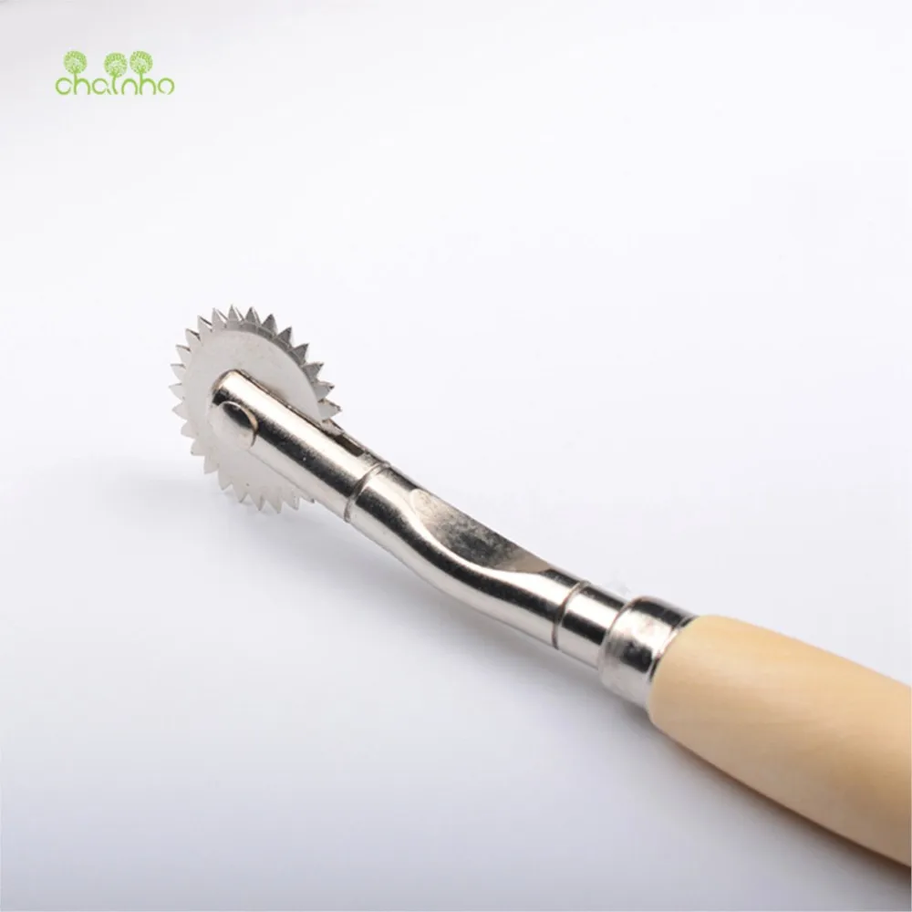 Chainho,Scuffing,Scoring,Dot Line,Tracing,Spacing Wheel With Wooden Handle,DIY Sewing Quilting Tailor Accessories,TL10