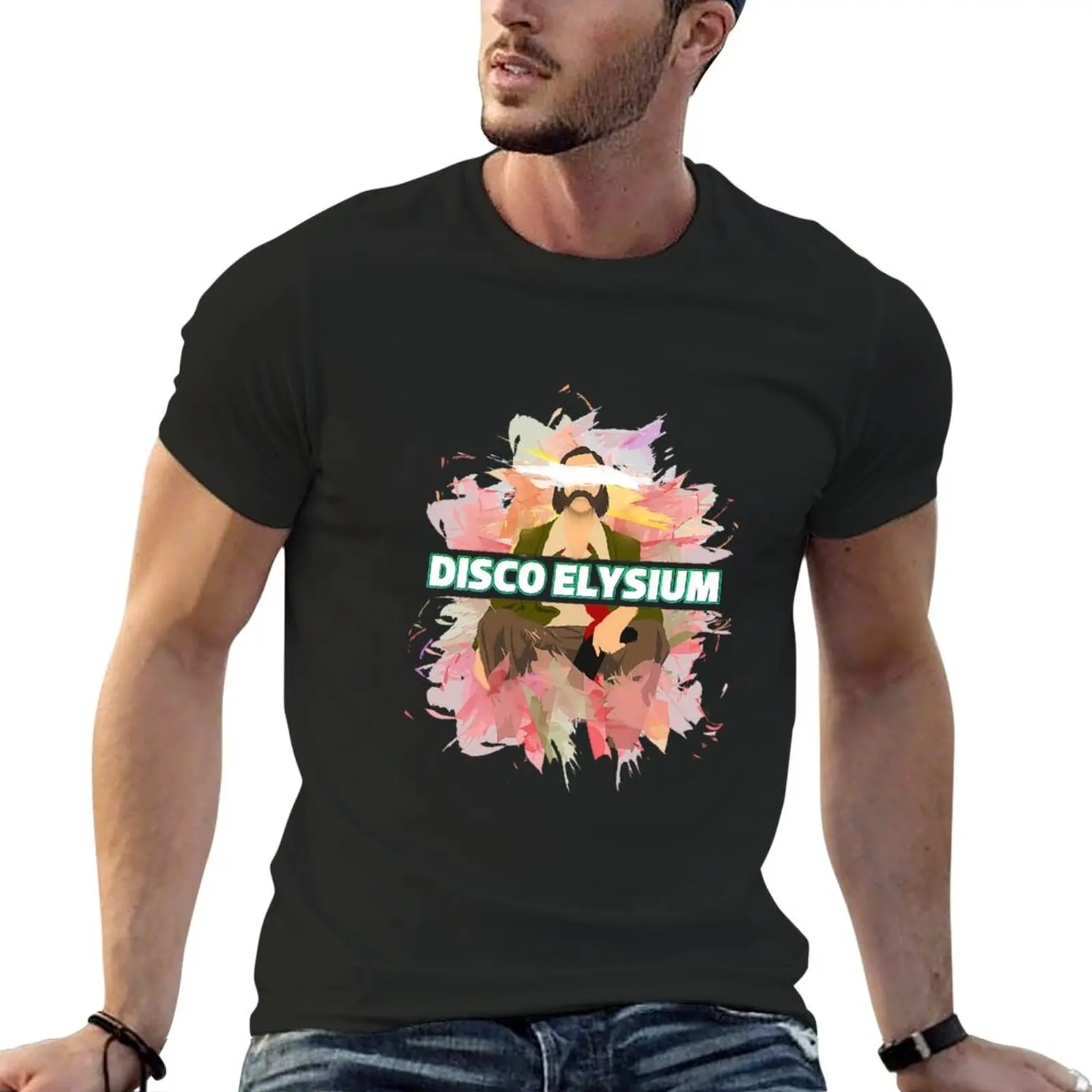 Disco Elysium Disco Elysium Acquerello Art T-Shirt Magliette Grafiche Top Abbigliamento Uomo