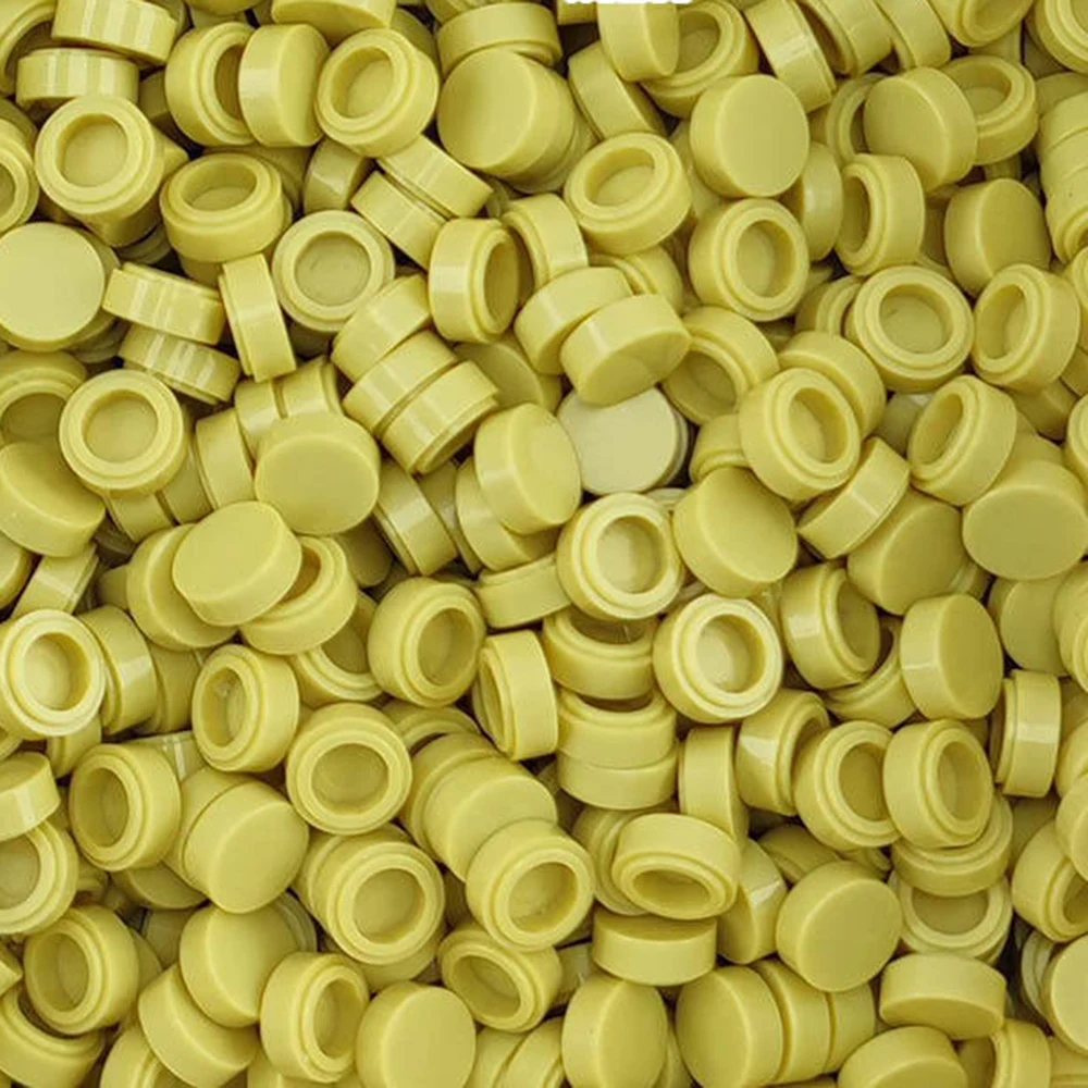 62 Color Set of 200 Round Flat Tile Building Blocks for DIY Pixel Art and Mosaics