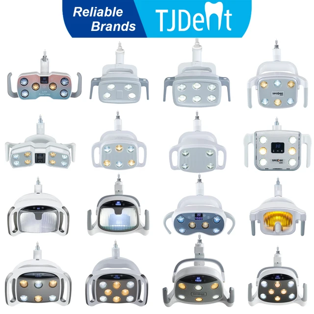 TJDent Dental LED Lights Oral Lamp For Dental Chair Unit Oral Light Mobile Medical Surgical Dentistry Equipment 22/26mm Optional