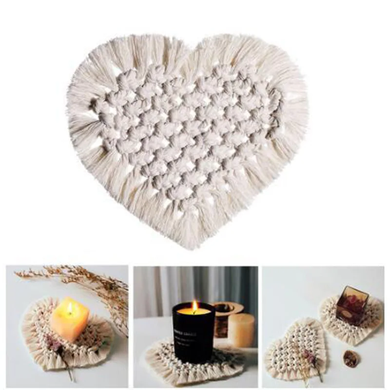 Хлопковая оплетка подставка ручной работы