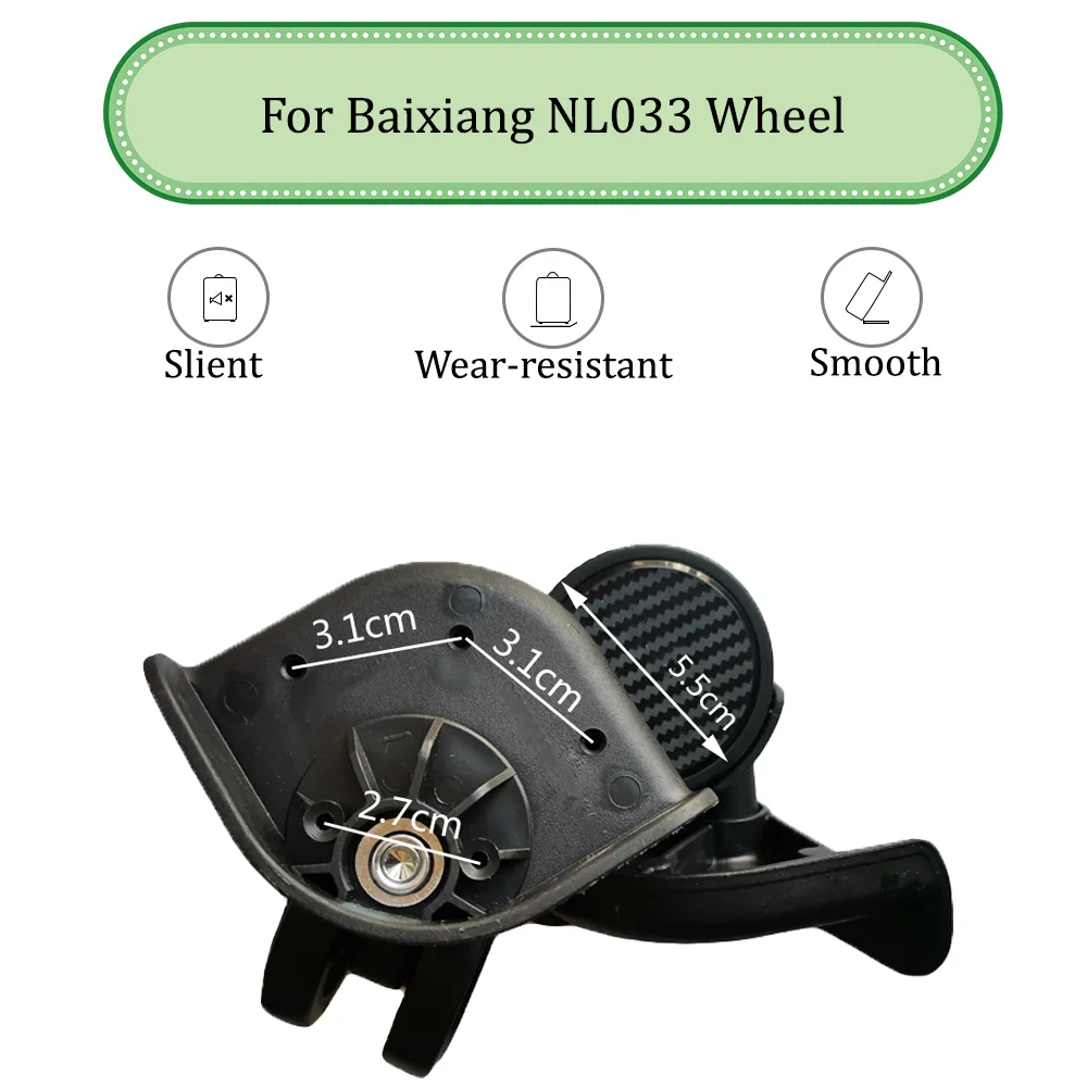 Suitable For Baixiang NL033 Universal Wheel Trolley Case Wheel Replacement Luggage Pulley Sliding Casters wear-resistant Repair