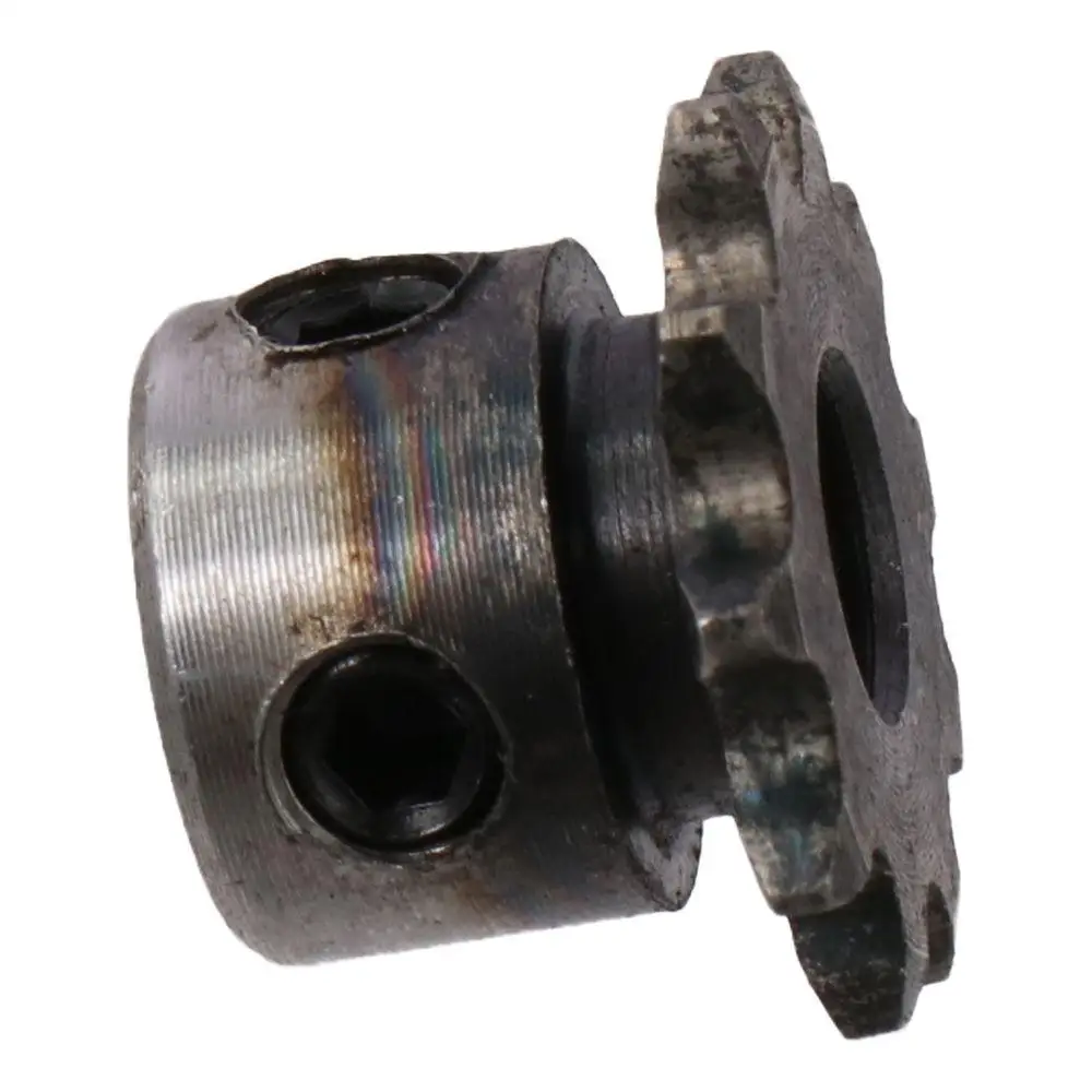 1Pc Single Strand 1/4" Pitch 10 Tooth Gear 25 Chain Black Oxide Industrial Drive Sprocket C45 Carbon Steel 8mm Bore for ISO 04C