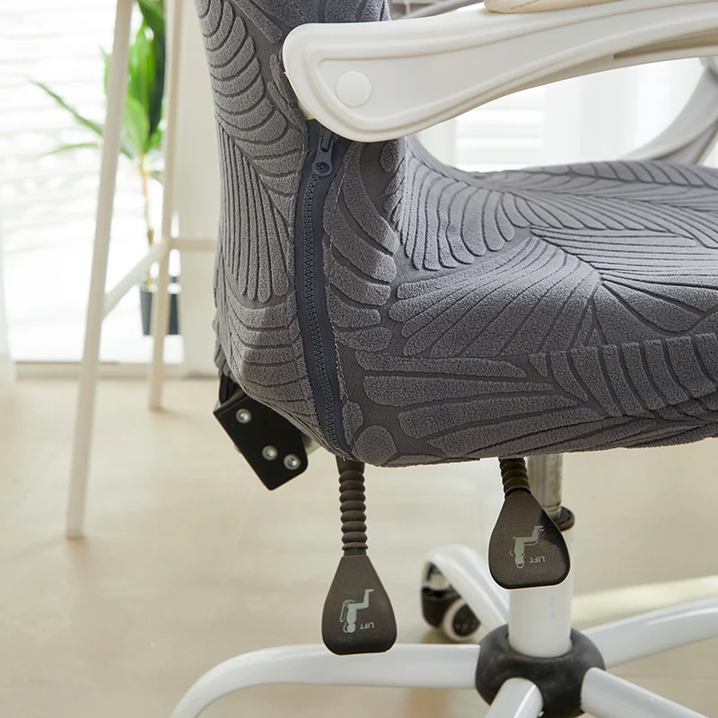 Leaves Jacquard office Armchair Cover Anti Dirt Soft Office Chair Slipcover Computer Desk Seat Cover Play Gaming Room Home chair cover
