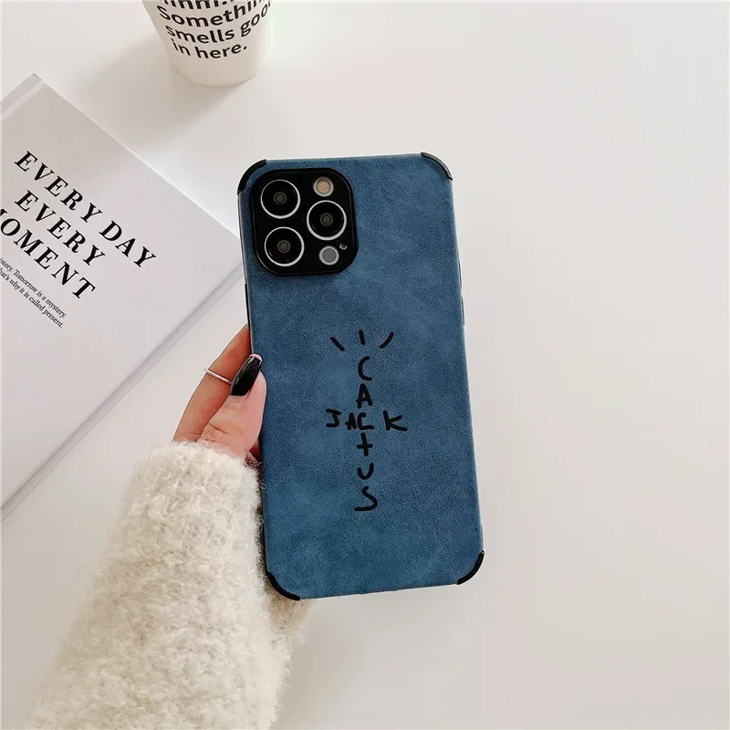 Luxury Suede Silicone Leather Phone Case - Soft Cover