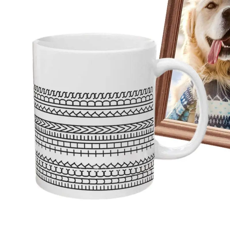 Creative Information Ceramic Coffee Mug Funny unique mug for friends family and coworkers Modern Coffee Lover Cup Gift