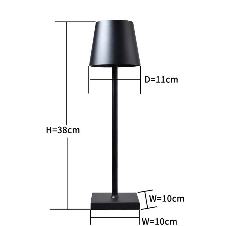 Details about   High Luxury Portable LED Night Table Lamp Rechargeable Hotel Café Décor Light 