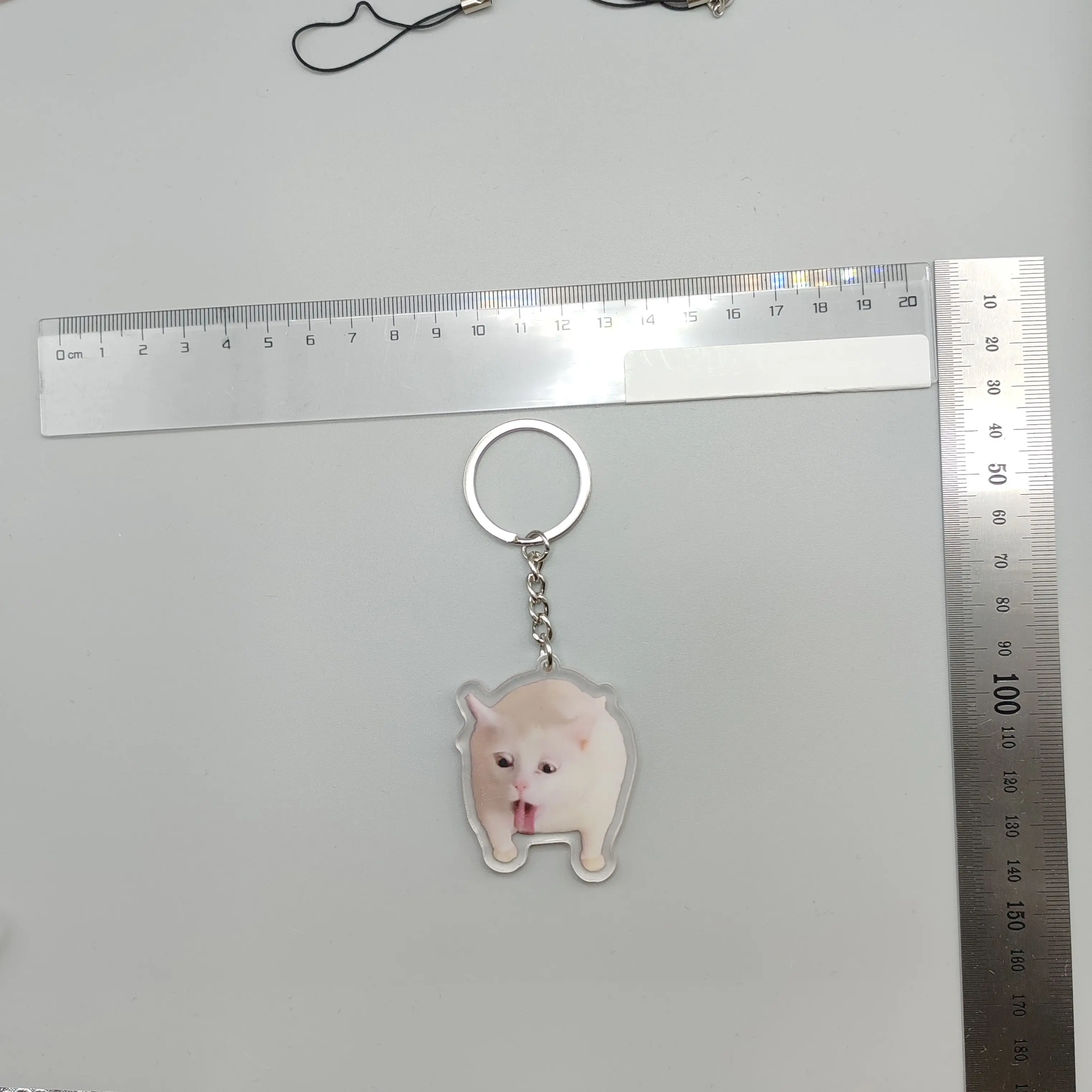 Key Chain Mobile Phone Charm Car Pendant Cute Cat Vomit Meme Dog With Red Mask Meme Black Cat Screaming Meme Cat In War Meme
