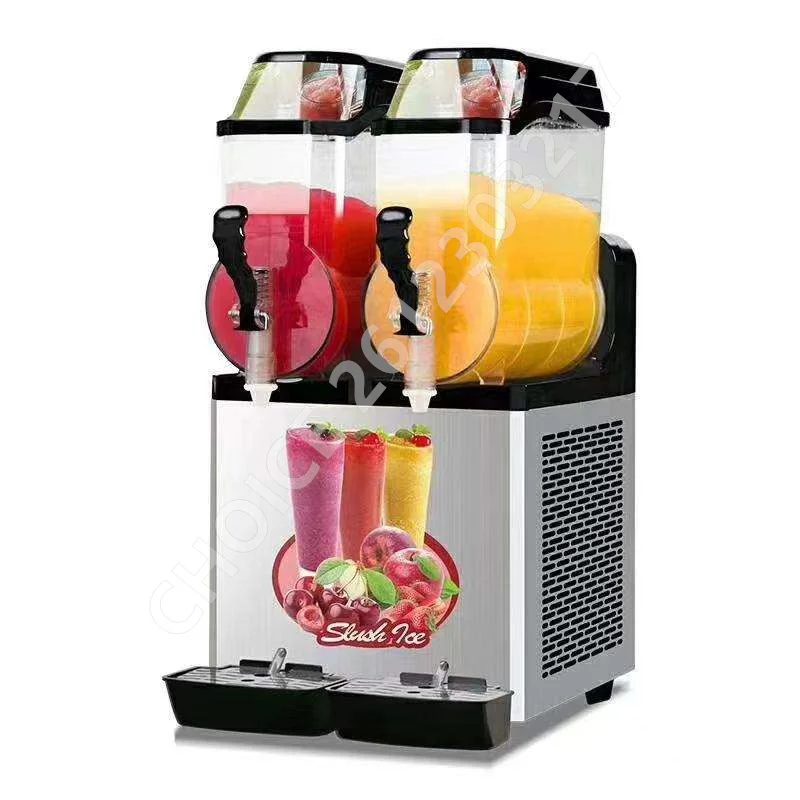 110/220V Commercial 12L 24L Slushie Machine Ice-Cool Juice Smoothie Slush Maker Frozen Drink Dispenser Vending Machine 3
