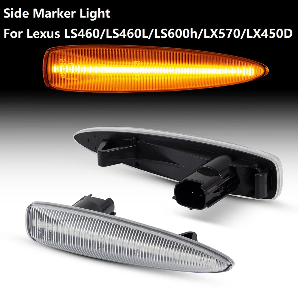 2PcsDynamicLEDSideMarkerLightsCarTurnSignalSequential