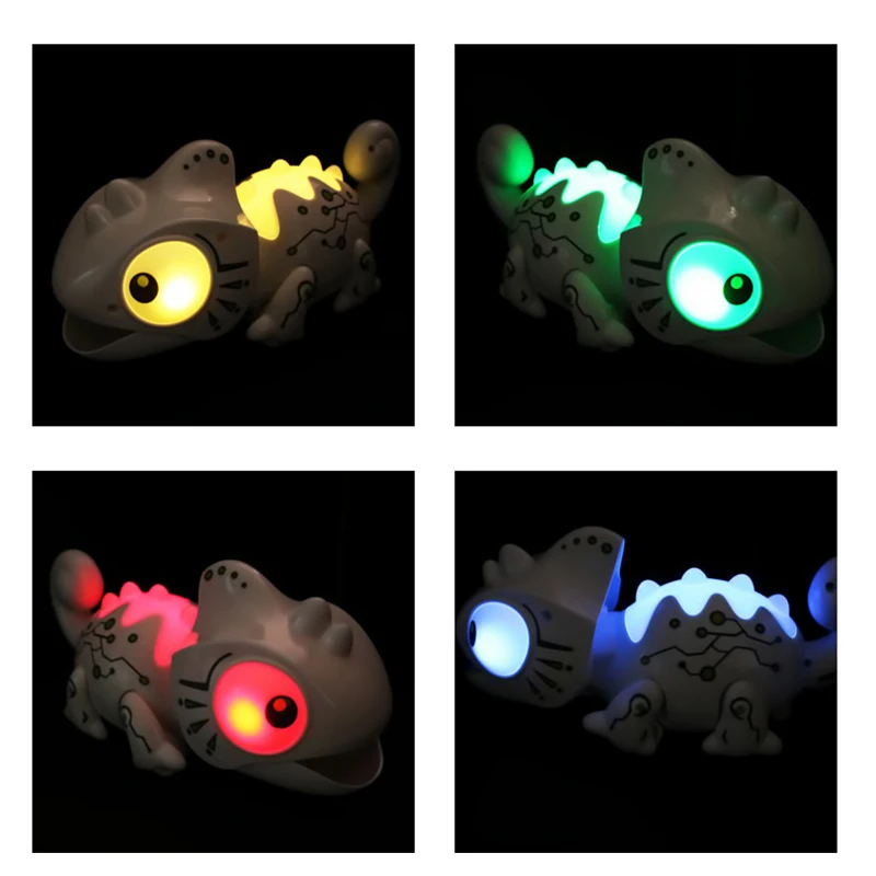 Toys RC Animal Model Electric Pets Robot lizard Remote Control Roar Walking LED Light Funny Novelty Boys Gifts Toys For Children 6