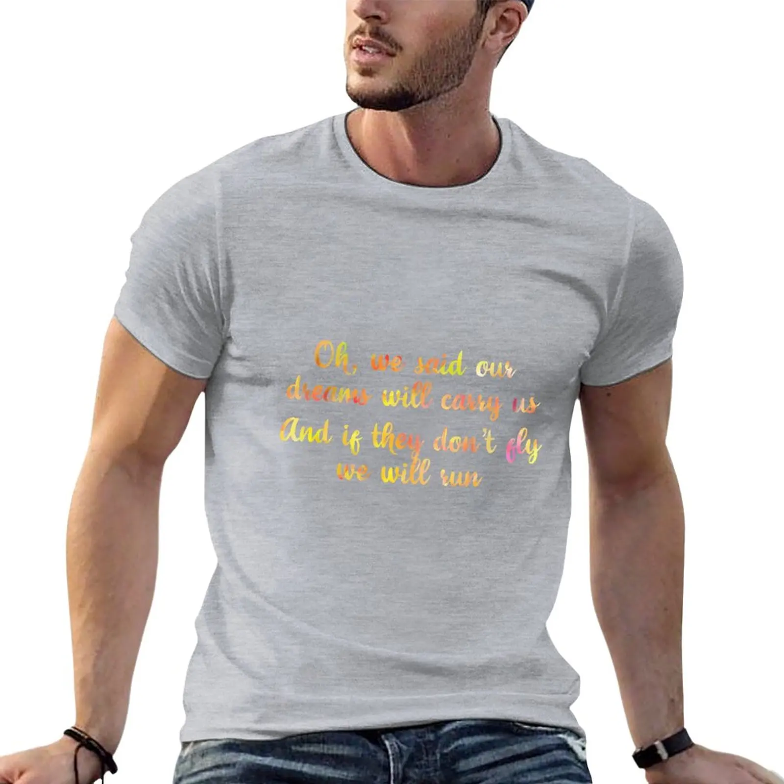 

Dreams will carry us T-Shirt animal print shirt for boys tops new edition t shirt anime clothes sweat shirts, men