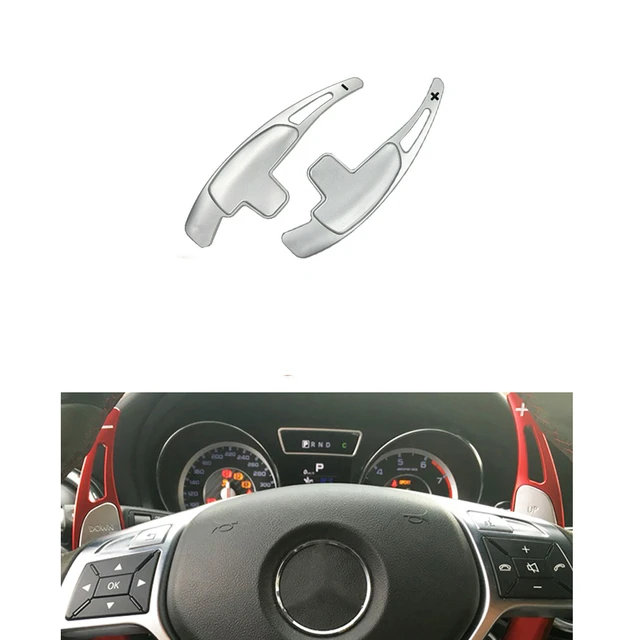 Lenkrad Schaltwippen Für Mercedes-Benz GLC GLA AMG MB A35 GLS63 CLA45 GLE63  2015-2019 Shifter verlängerung Auto Styling - AliExpress